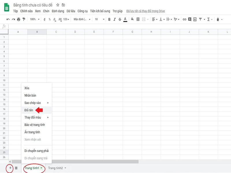 Hướng dẫn sửu dụng google trang tính4
