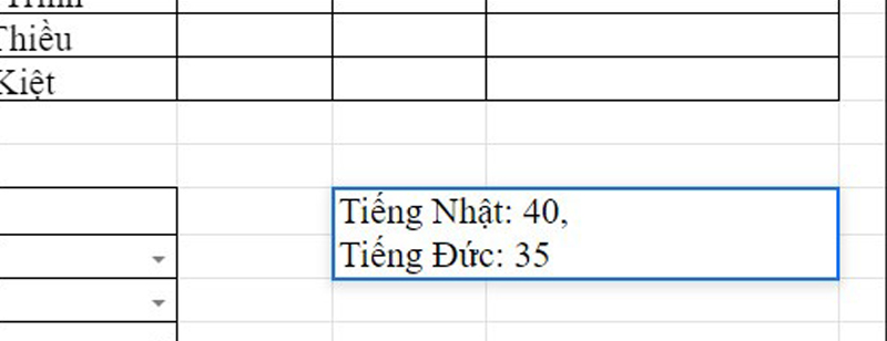 Cách xuống dòng 1 ô trong excel