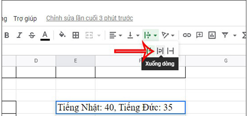 Cách xuống dòng 1 ô trong excel